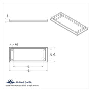 Chrome Plastic A/C Control Dash Panel Bezel For Kenworth W900 (1990-2005) & T800 (1986-2005)