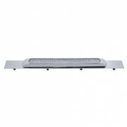 Chrome Top Mud Flap Plate With 11 LED 17" Light Bar - Red LED/Clear Lens (Each)