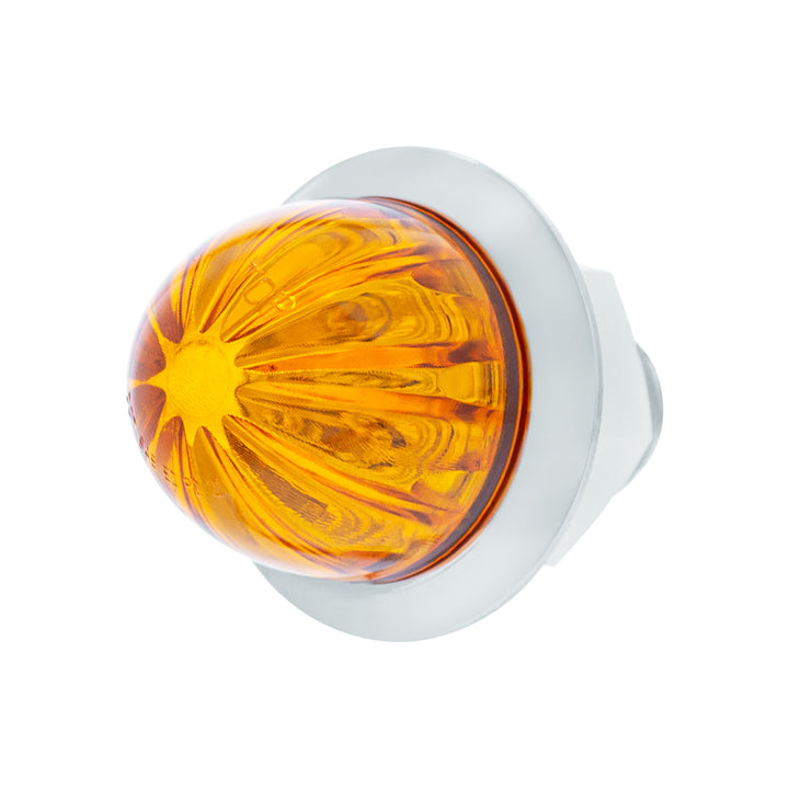 2 LED Dual Function 3/4" Mini Watermelon Light (Clearance/Marker) - Amber LED/Amber Lens