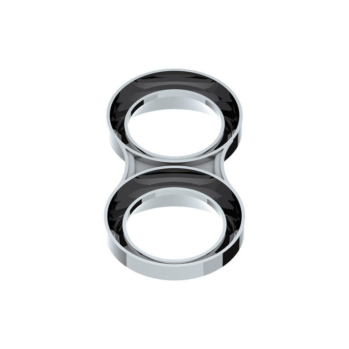 Small 2 Gauge Cluster Bezel With Visors For 2008-2017 Freightliner Cascadia - Vertical