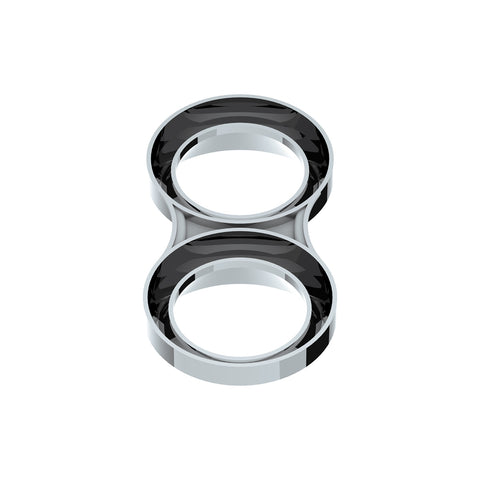 Small 2 Gauge Cluster Bezel With Visors For 2008-2017 Freightliner Cascadia - Vertical