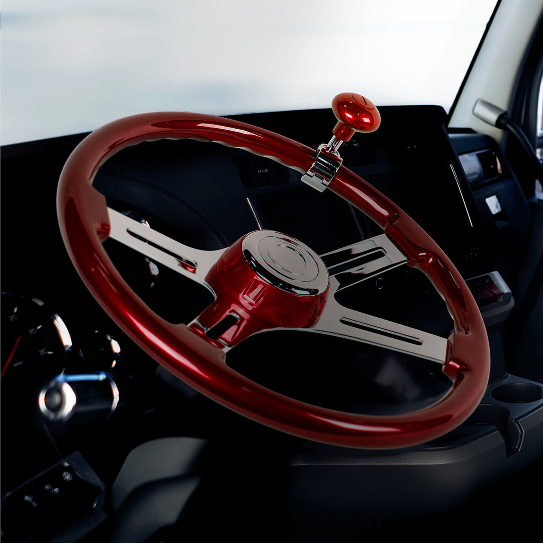 Steering Wheel Horn Bezel - Candy Red