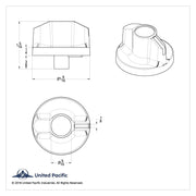 Signature A/C Control Knob For Kenworth - Red Crystal