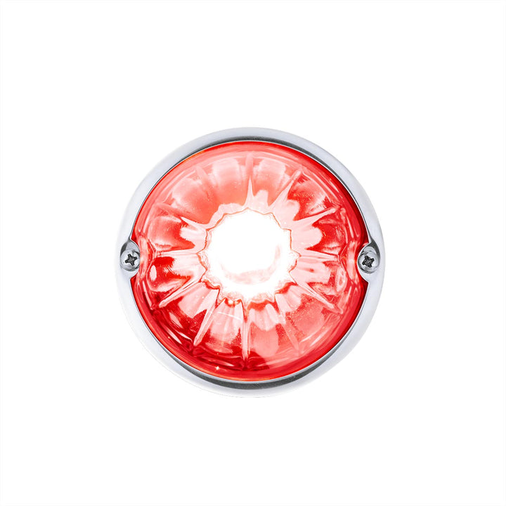 Glass Watermelon Light Kit With 2 LED Light-Red LED/Clear Lens
