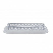 Dual 10 LED 6-1/2" Turn Signal Light Bars - Amber LED/Clear Lens