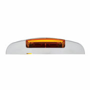 16 LED Reflector Light (Clearance/Marker) With Chrome Bezel - Amber LED/Amber Lens