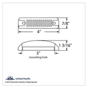 6 LED Rectangular Streamline Light (Clearance/Marker) - Amber LED/Amber Lens