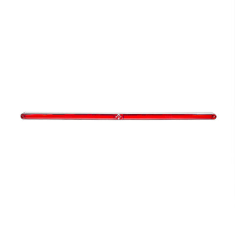 Dual 24 LED Dual Function 12" GloLight Bar With Bezel - Red LED/Red Lens