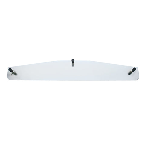 4" X 24" Chrome Standard Bottom Mud Flap Plate - Welded Stud (Card of 2)