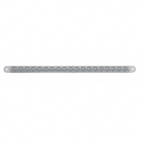19 LED 12" Reflector Light Bar (Stop, Turn & Tail) - Red LED/Clear Lens
