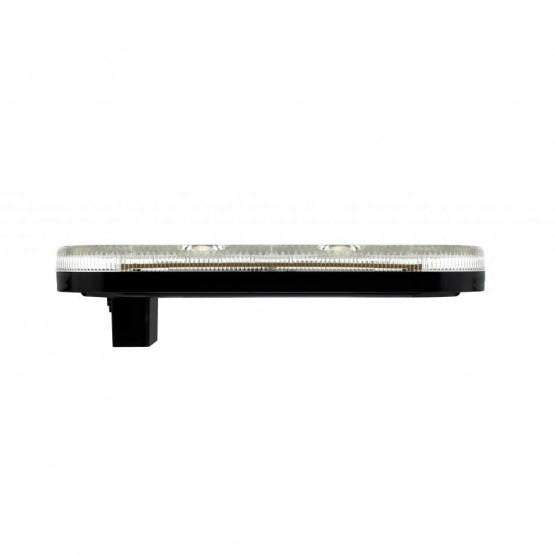 7 LED Oval Light (Stop, Turn &amp; Tail) - Red LED/Clear Lens