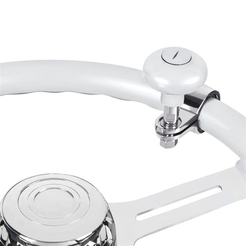 Heavy Duty Steering Wheel Spinner - Pearl White