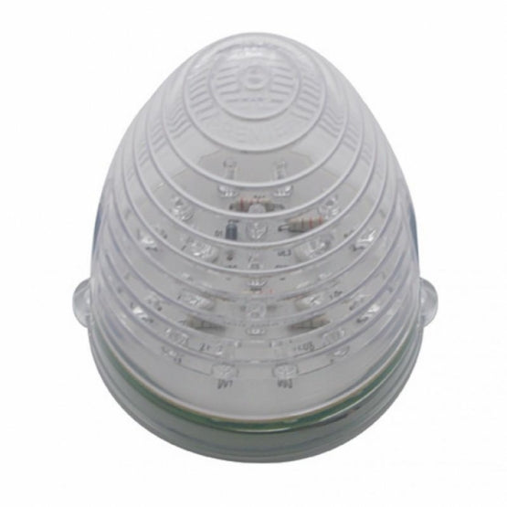 Fog Light Cover With 19 LED Beehive Light For 2007-2017 KW T660 (Passenger) - Amber LED/ Clear Lens