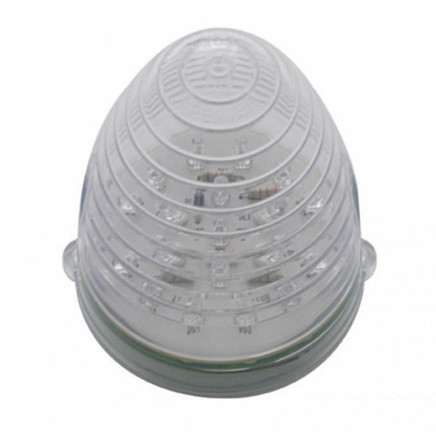 Fog Light Cover With 19 LED Beehive Light For 2007-2017 KW T660 (Passenger) - Amber LED/ Clear Lens