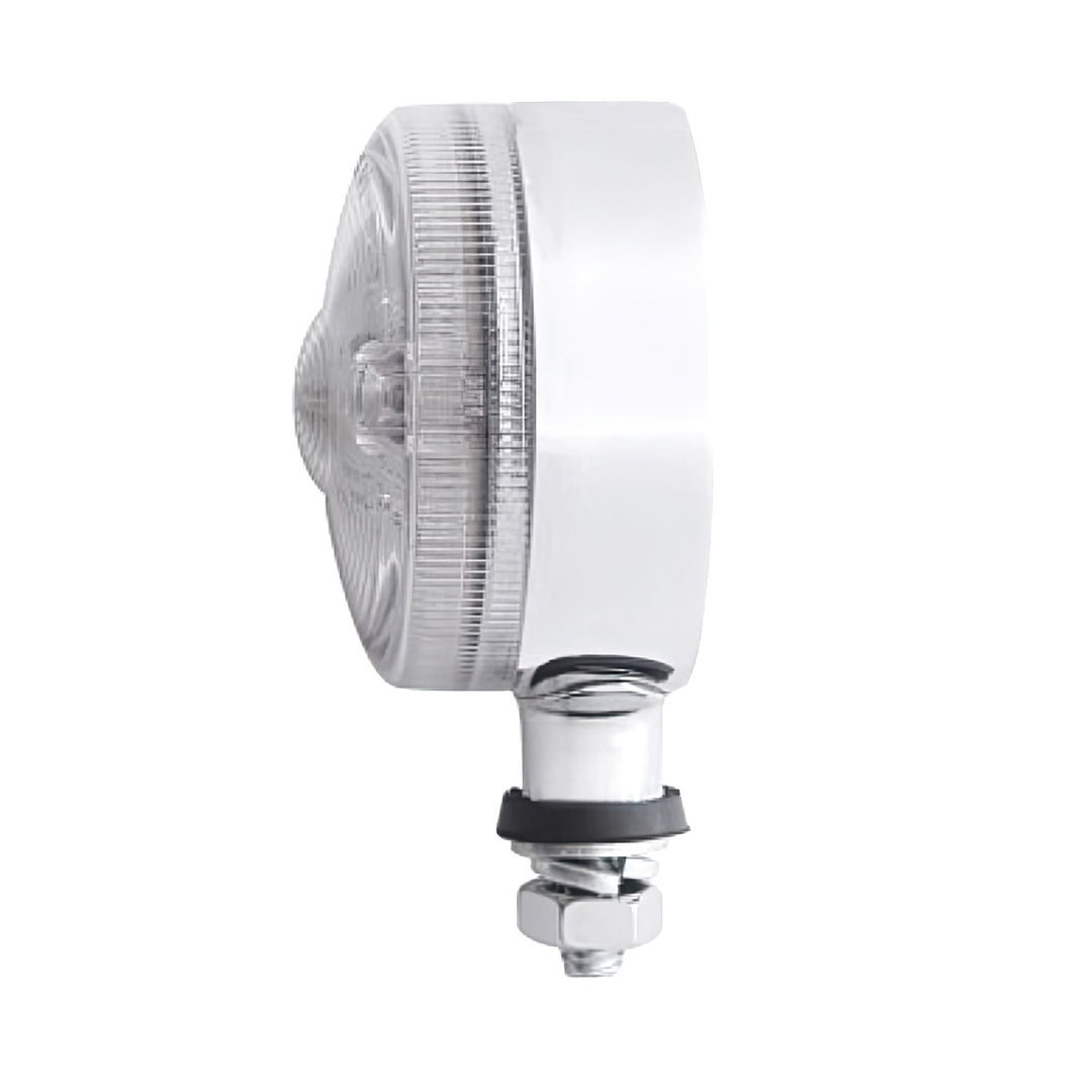 15 LED 3" Single Face Light - Red LED/Clear Lens