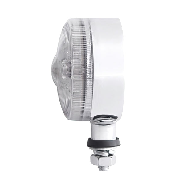 15 LED 3" Single Face Light - Red LED/Clear Lens