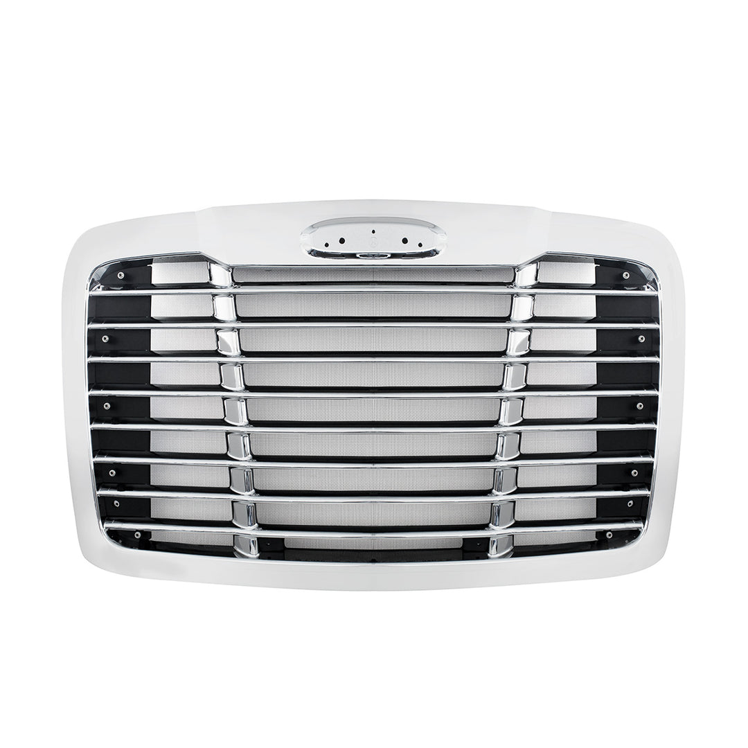 Winter Guard Edition Chrome Grille With Bug Screen For 2008-2017 Freightliner Cascadia