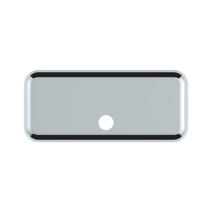 Chrome Plastic Upper Center Storage Door Cover For 2007-2018 Freightliner Cascadia