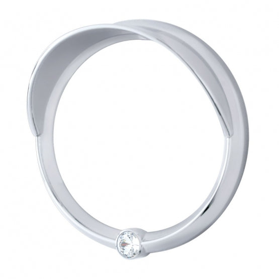 Signature Series Speed/Tachometer Gauge Bezel With Visor For Freightliner -Clear Crystal