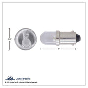 Single LED 1893 Type Bulb - White (2-Pack)