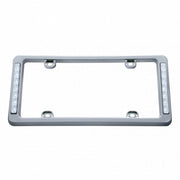 14 LED Chrome License Plate Frame - White LED/Clear Lens