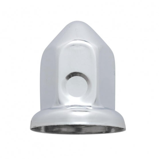 33mm X 2-3/8" Chrome Steel Pointed Nut Cover With Flange