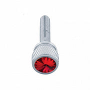 1-3/16" Long M6-1.0 Dash Screw With Crystal For Kenworth - Red Crystal(12-Pack)