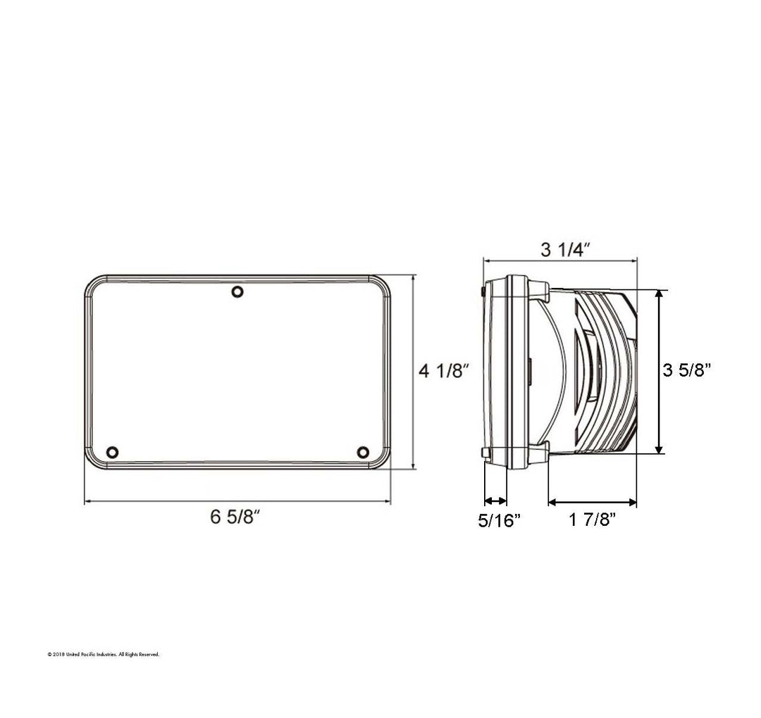 ULTRALIT - 8 High Power LED 4" X 6" Headlight - Low Beam