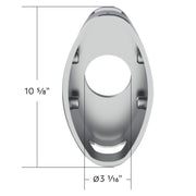 Chrome Plastic Upper Steering Column Cover For 2002-2005 Kenworth W900/T800/T600/T300