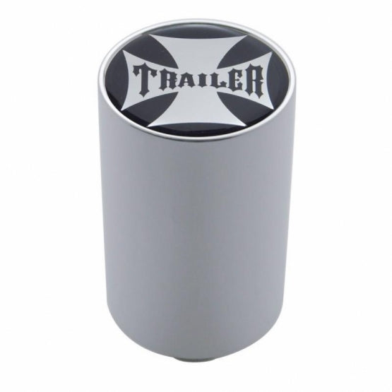"Trailer" 3" Air Valve Knob - Black Maltese Cross Sticker