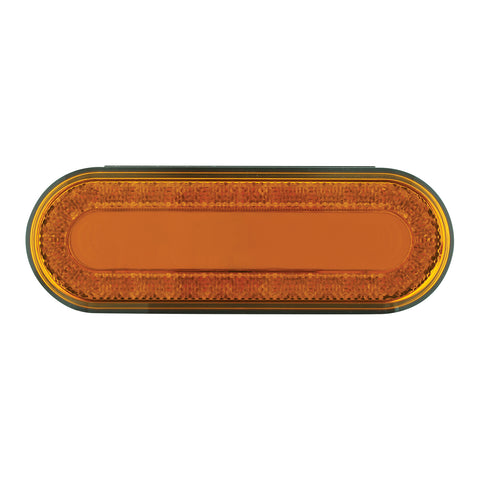 24 LED 6" Oval Mirage Light (Turn Signal) - Amber LED/Amber Lens