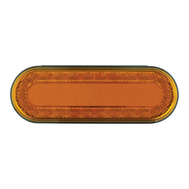 24 LED 6" Oval Mirage Light (Turn Signal) - Amber LED/Amber Lens