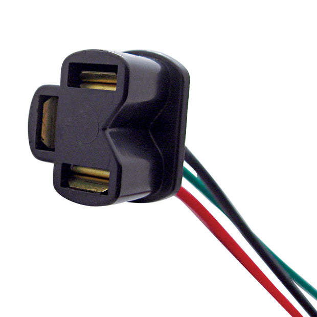 3 Contact Female Headlight Pigtail For H4 Halogen Bulb