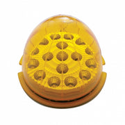 Fog Light Cover With 17 Amber LED Clear Style Reflector Light For 2007-17 KW T660- Driver -Amber Lens
