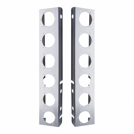 Peterbilt Stainless Front Air Cleaner Bracket Only - 12 Light Cutouts