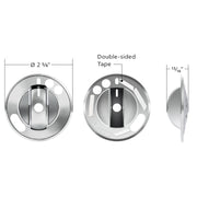 Chrome Plastic 2-Piece Headlight With Fog Light Switch Cover For 2008-2017 Freightliner Cascadia