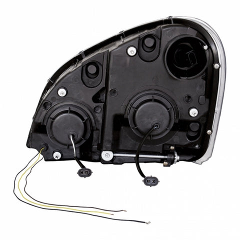 Blackout Projection Headlight W/Dual Function Amber LED Position Lights For 2008-17 FL Cascadia - Passenger