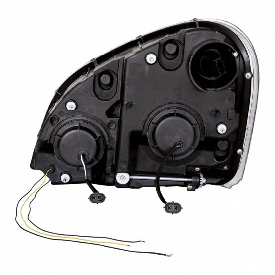 Blackout Projection Headlight W/Dual Function Amber LED Position Lights For 2008-17 FL Cascadia - Passenger