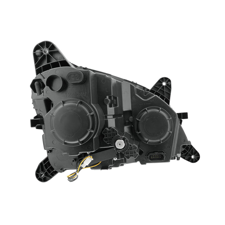Black Projection Headlight With LED Position &amp; Sequential Signal For 2012-2021 Peterbilt 579- Driver