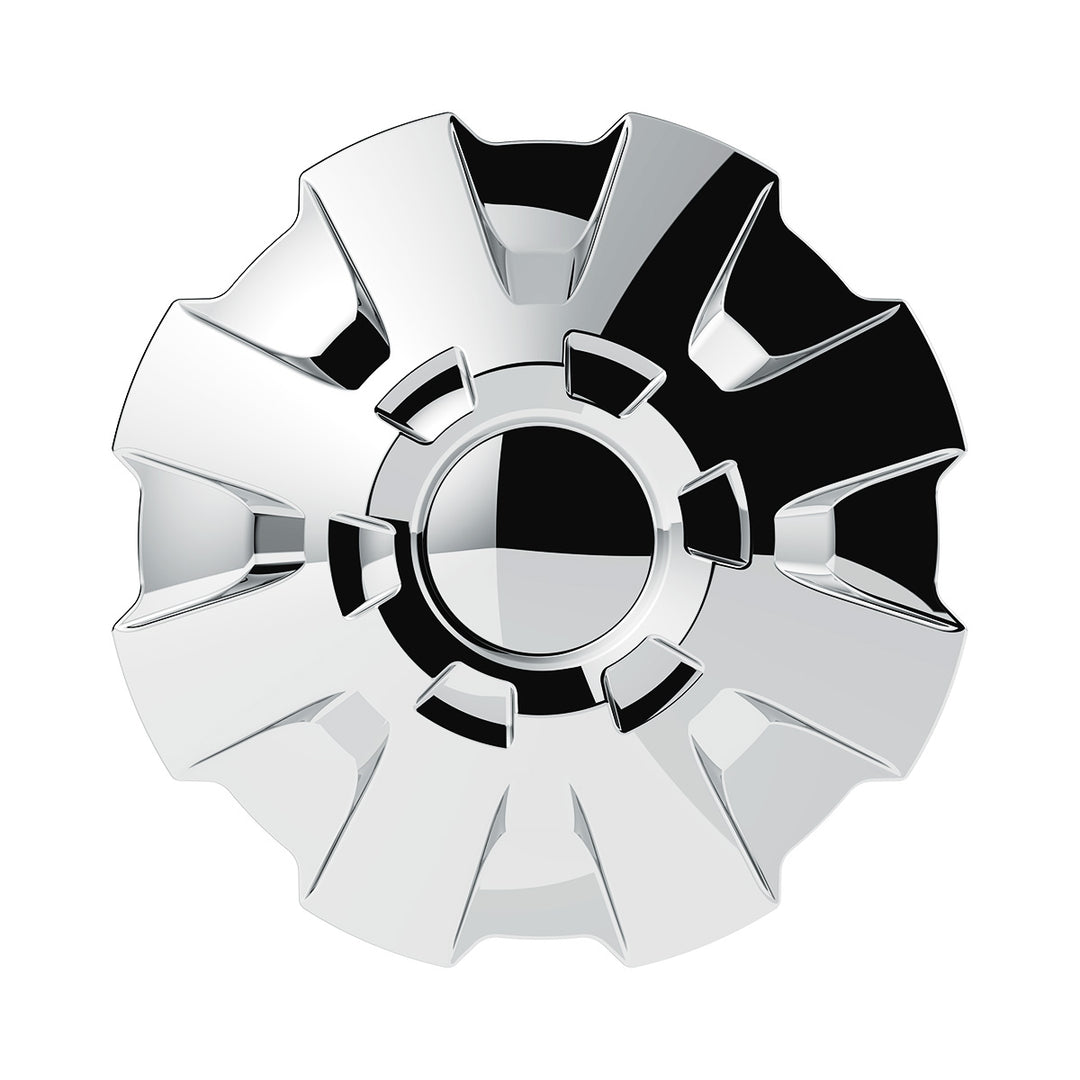 Rubicon Front Axle Cover Kit With 33mm Thread-On Nut Covers-Chrome