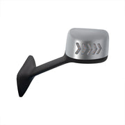 Chrome Plastic Hood Mirror Assembly With Sequential LED Turn Signals For 2018-2024 International LT-Driver