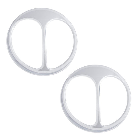 Chrome Cat's Eye Headlight Cover For 5-3/4" Headlight (Pair)