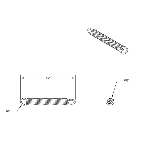 Replacement Spring - Mud Flap Hanger