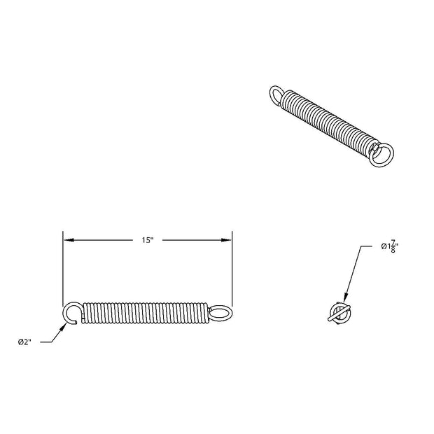 Replacement Spring - Mud Flap Hanger