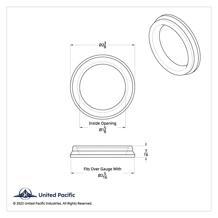 Chrome Steel Small Gauge Bezel For 2005 &amp; Older Kenworth And Peterbilt