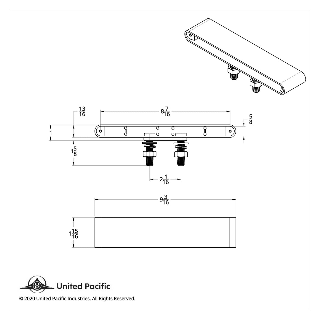 20 LED 9" Double Face Light Bar - Amber LED/Clear Lens