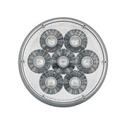 14 LED 4" Round Double Fury Light (Stop, Turn & Tail) - Red & Blue LED/Clear Lens