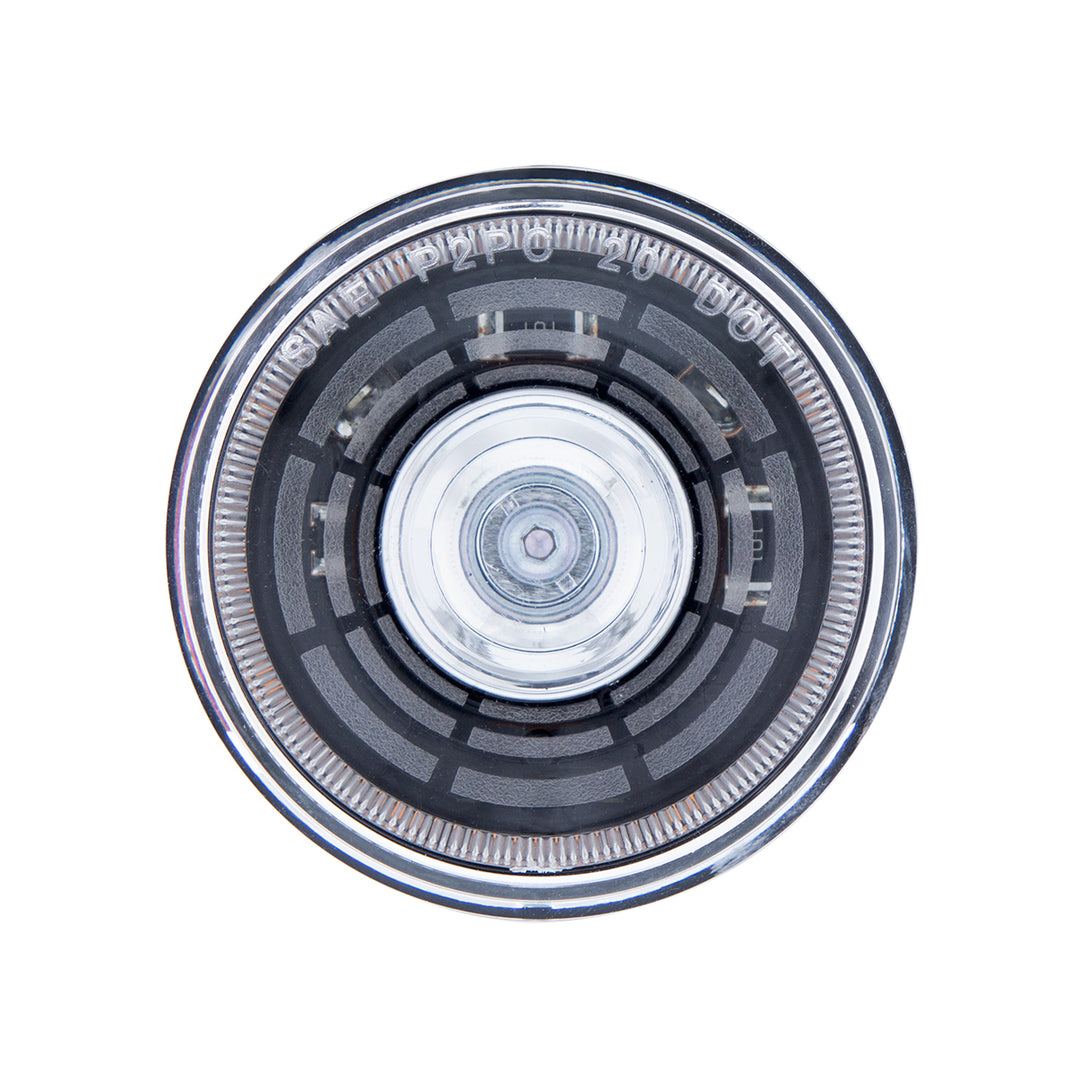 4 LED 2" Round Abyss Light (Clearance/Marker) - Amber LED/Clear Lens