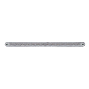 14 LED 12" Sequential Light Bar With Bezel - Amber LED/Clear Lens