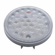3-3/4" Bolt Pattern Deluxe SS Spring Loaded Bar W/6X 36 LED 4" Light -Red LED/Clear Lens (Pair)